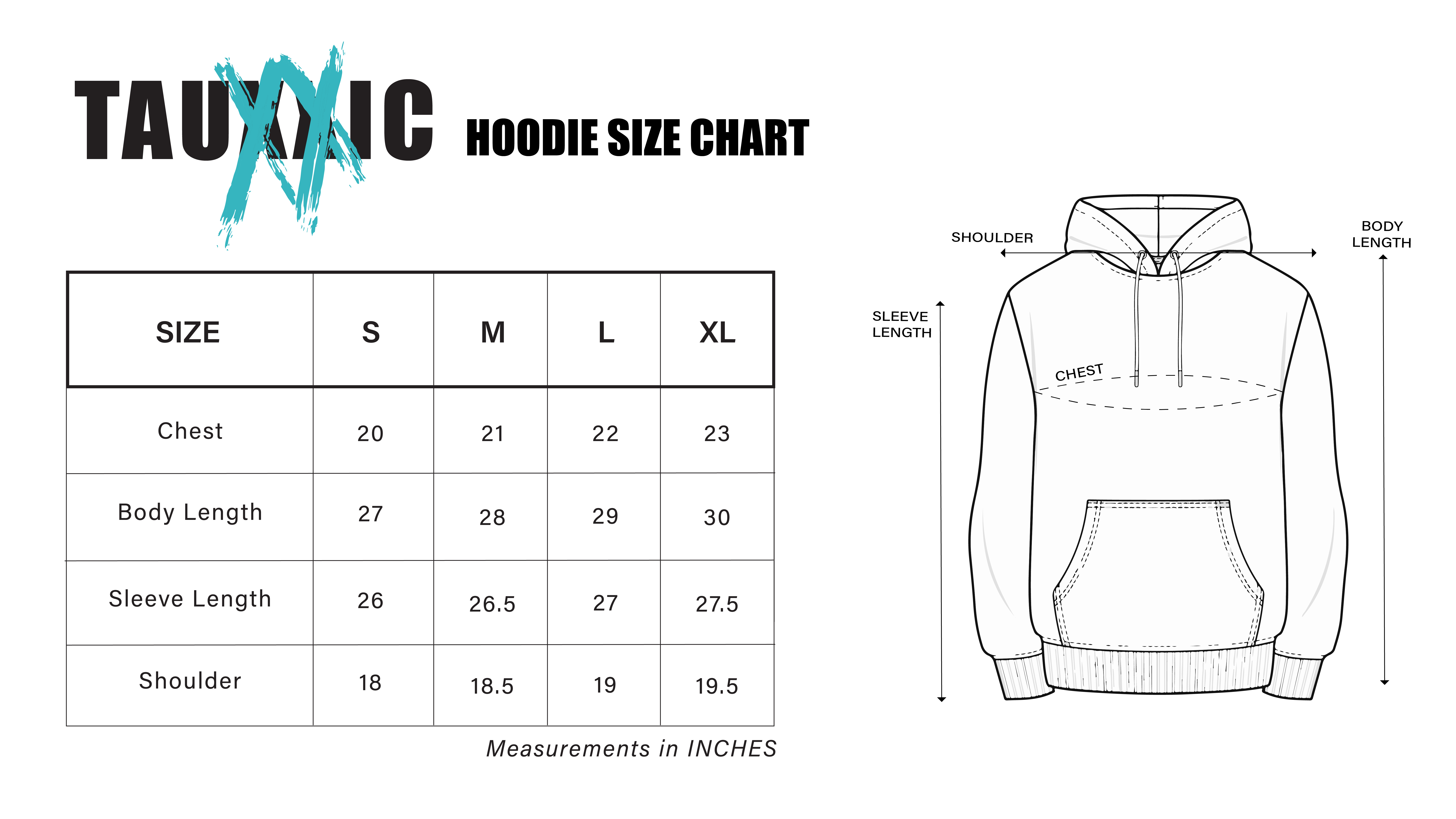 hoodie-size-chart
